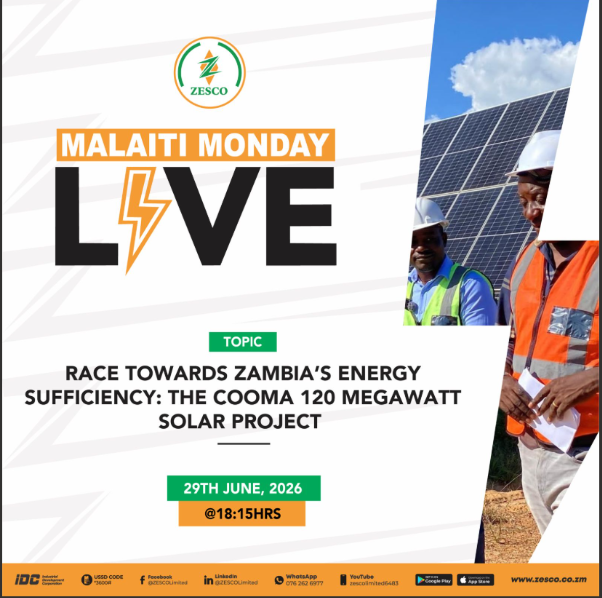 RACE TOWARDS ZAMBIA'S ENERGY SUFFICIENCY: THE COOMA 120 MEGAWATT SOLAR PROJECT